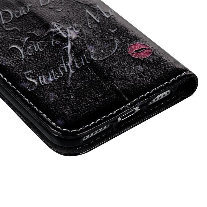 iPhone 7 Case (4.7 inch) - Wallet Folio Flip Premuim PU Leather Case Colorful Print Design with Stand Magnetic... N131