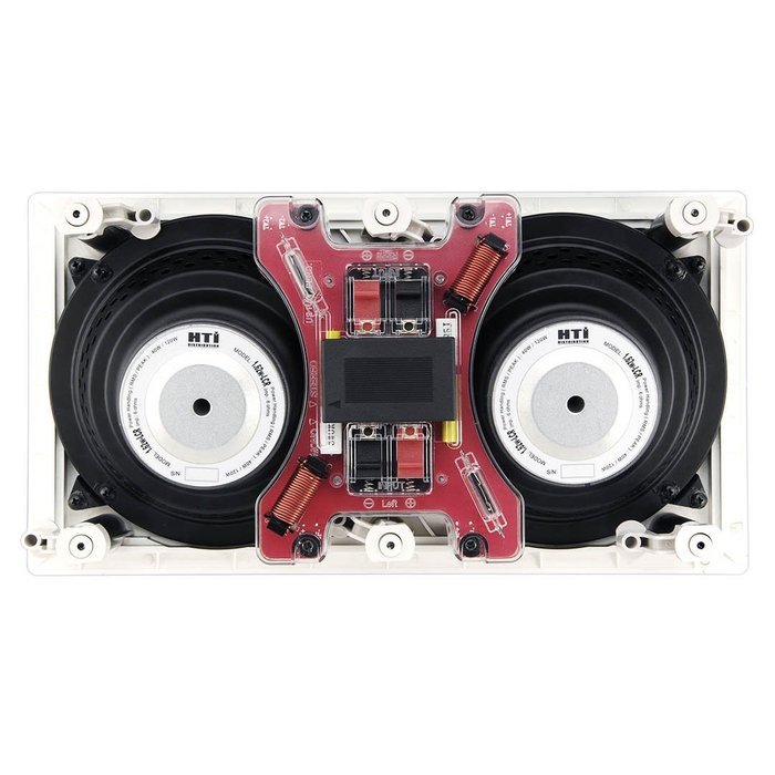 White 2-Way 6.5" inch 100 Watt 100W 6 Ohms In-Wall Center Channel Speaker 6-1/2" N3