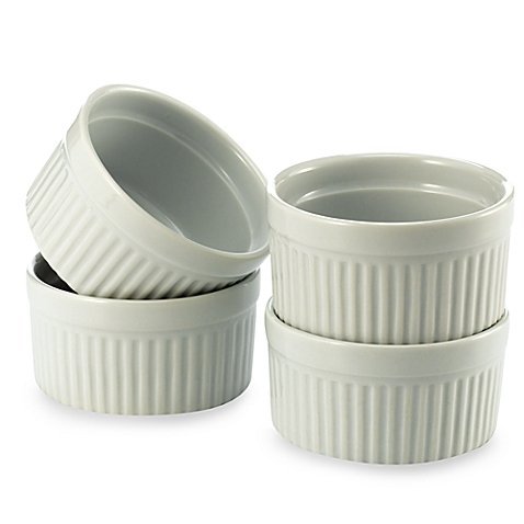 Porcelain Ramekins Bowls, 8 Oz., Set of 4