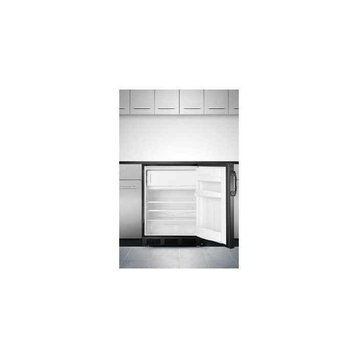 Summit AL652BBI 24" ADA Compliant Top Freezer Refrigerator with 5.1 cu. ft. Capacity Cycle Defrost Dual Evaporator... N3