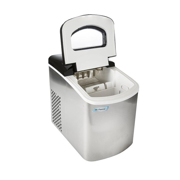 MaxiMatic MIM-5802 Mr Freeze Portable Ice Maker, Stainless Steel N8