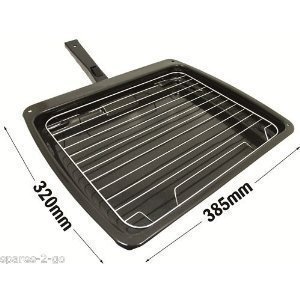 bartyspares Grill Pan For Zanussi Cookers & Ovens Dimensions: Width 320Mm X Length 385 Mm