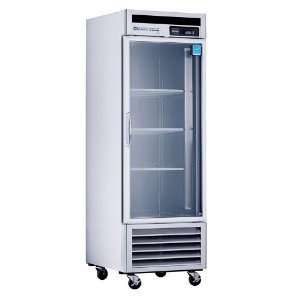 Maxx Cold MCR-23GD 28" Reach-In Glass Door Refrigerator with CFC-Free Refrigerant Stainless Steel Interior 3 Heavy-Duty...