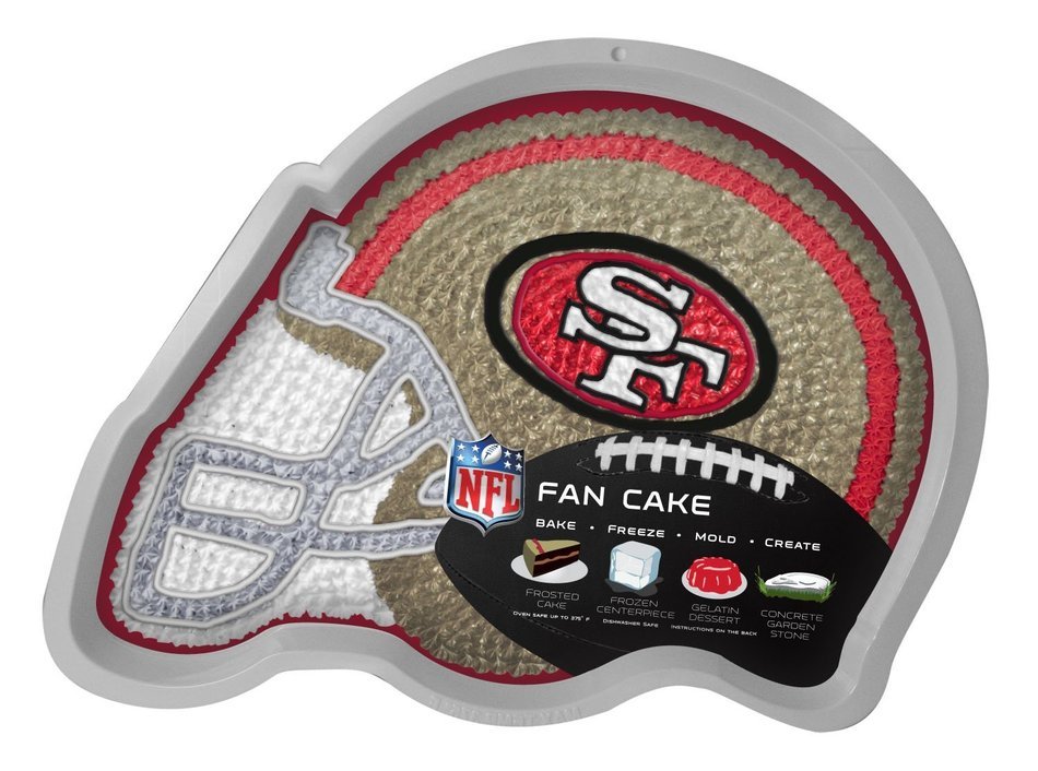 NFL San Francisco 49ers Fan Cakes Heat Resistant CPET Plastic Cake Pan N2
