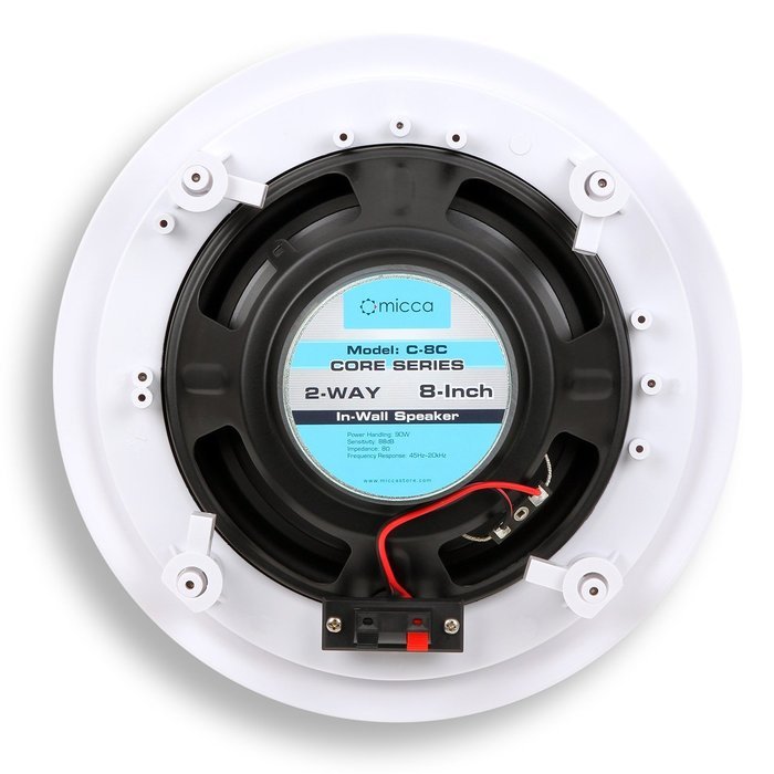 Micca Core Series C-8C 8-Inch In-Ceiling Speaker (Each, White)