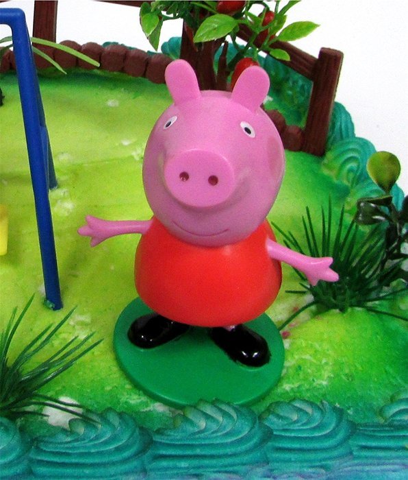 PEPPA PIG 12 Piece Birthday CAKE Topper Set, Featuring Peppa Pig and George Pig, Decorative Themed Accessories... N6