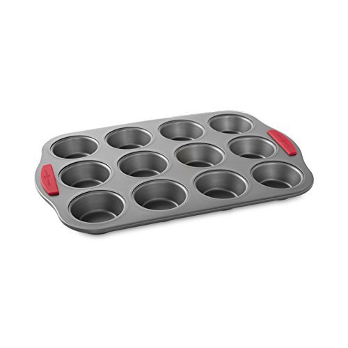 Nordic Ware Freshly Baked Muffin Pan, Metallic