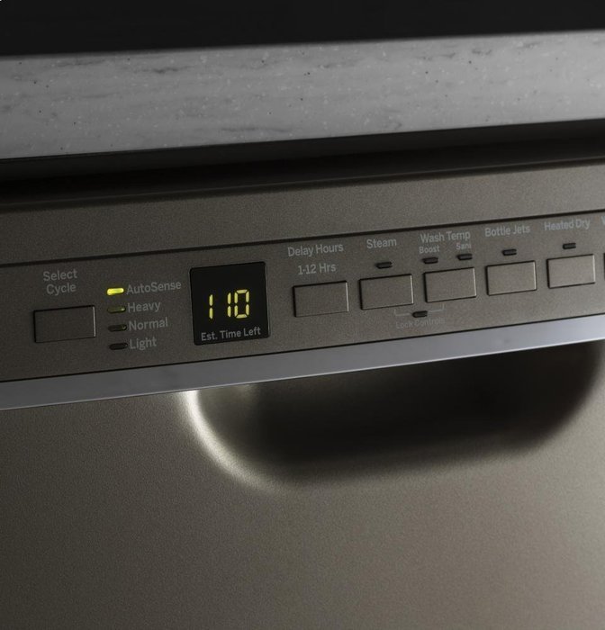 GE 24" Black Built-In Dishwasher with Front Controls N2