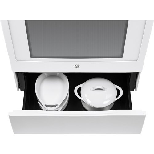 GE JB750DFWW 30" White Electric Smoothtop Range - Convection N2