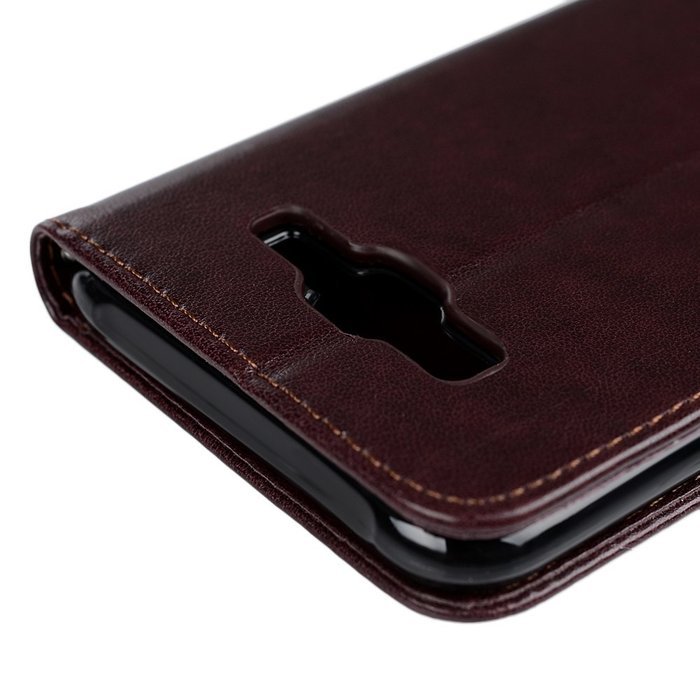 J7 Case,Samsung Galaxy J7 Case (2015 Version) - Wallet Embossed Butterflies Tree Premuim PU Leather Soft TPU Inner... N37