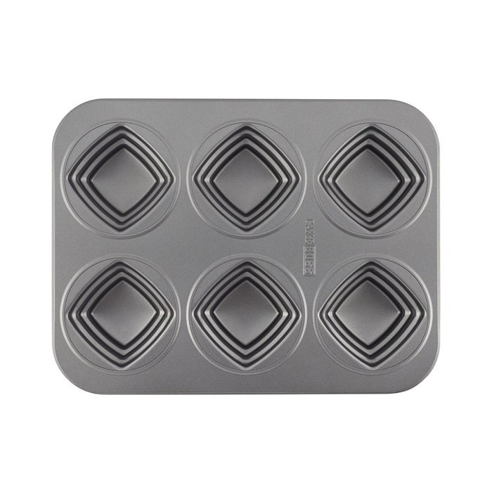 Cake Boss Specialty Nonstick Bakeware 2-Piece Round and Square Mini Stacked Cakelette Pan N7