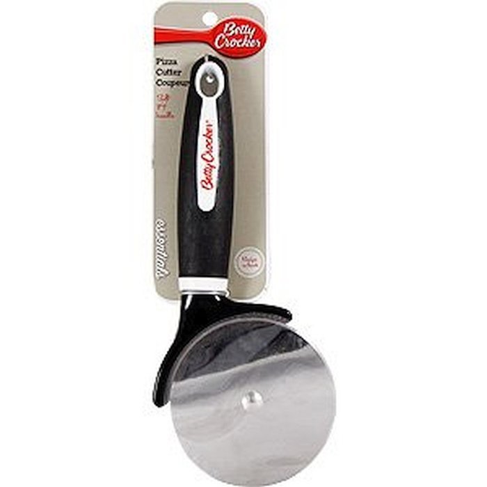 Pizza Maker Kit 5-piece Set with 12 Inch Steel Pizza Pan, Betty Crocker Pizza Cutter Wheel and Hand Held Cheese... N2