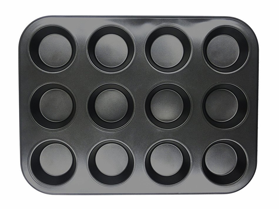 SUNFLOWER-Nonstick-Bakeware-Silicon-Cupcakes - 12 Cups Nonstick Bakeware Mold Carbon Steel Muffin baking Pans... N5