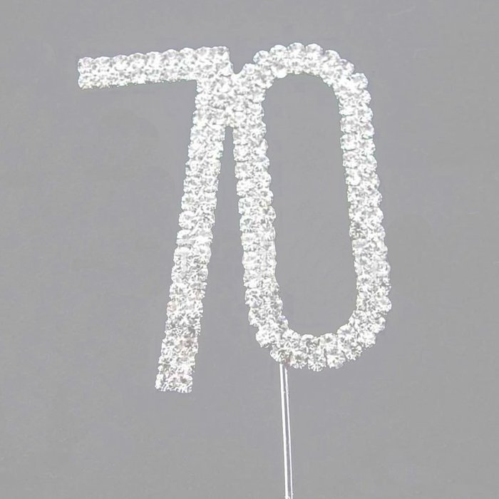Hundred Decorative Rhinestone Cake Topper N6