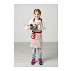 IKEA Vinter 2016 Childrens Apron, Red and White