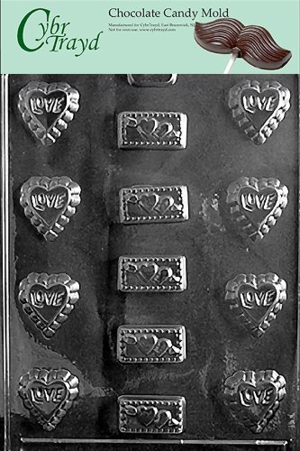 Cybrtrayd V044 Love Assortment Valentine Chocolate Candy Mold