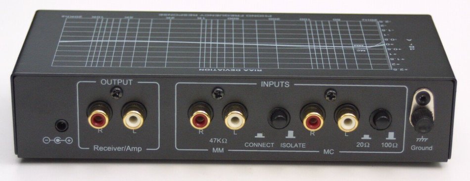 TCC TC-760LC BLACK MM/MC Phono Preamp w/Level Control; includes optional PREMIUM HIGH POWER AC Adaptor N2