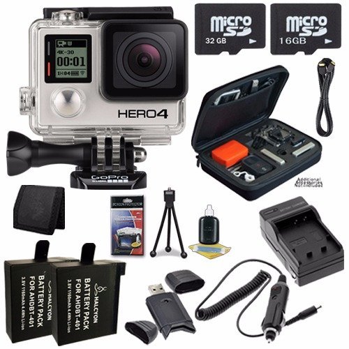 GoPro HERO4 Black Edition 4K Action Camera Camcorder 48GB Bundle 3