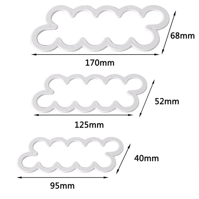 NALATI 3Pcs Mixed Sizes 3D Cake Rose Flower Mould Fondant Cake Cookie Decorating Sugarcraft Cutter Roses Mold... N3