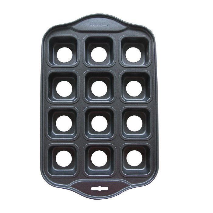 Befamous 12 Cups Non-stick Muffin Cupcake Pan - Removable Bottoms Round N4
