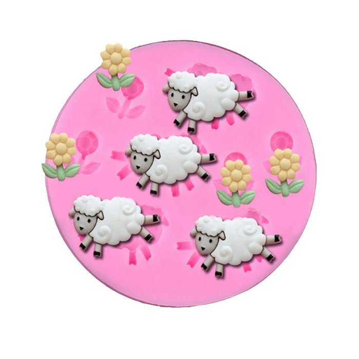 Sheep Silicone Fondant Mould Cake Decorating Tools Baking Cookies Candy Mold N2