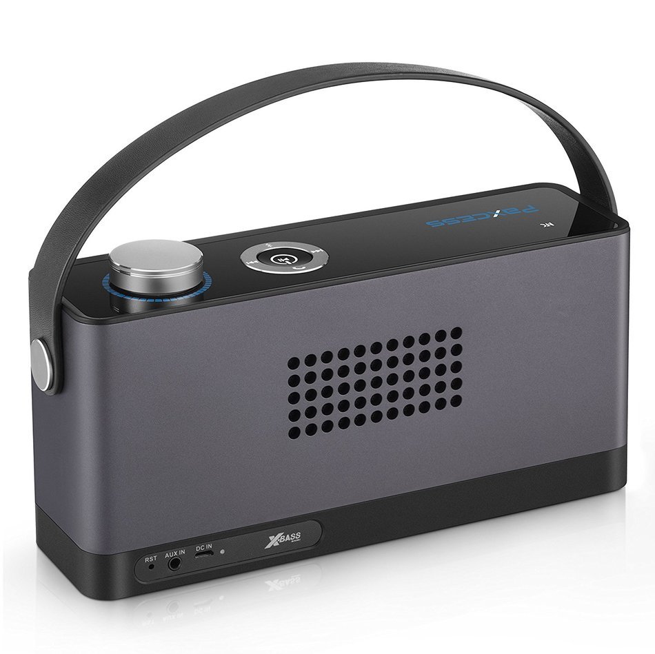 Paxcess Bluetooth 4.1 Speakers Powerful 24W Loudspeakers Super Bass Home Speaker with 24 Hours Playtime 66 Feet... N2