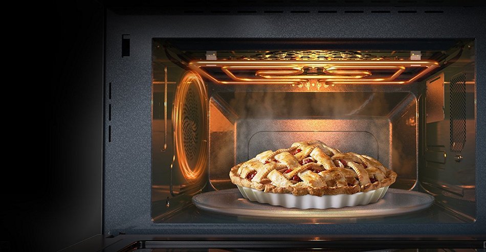 Samsung MC12J8035CT 1.2 cu. ft. Countertop Convection Microwave - Stainless Steel, Black N6
