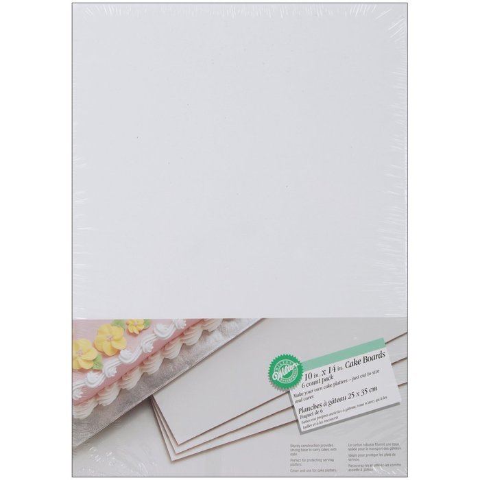 Wilton 10-by-14-Inch Cake Board, 6-Pack N2