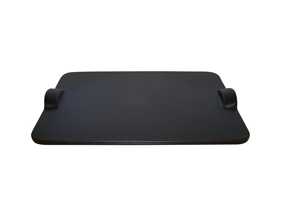 Emile Henry Made In France Flame BBQ Rectangular Grilling Baking Stone, 18 x 14", Charcoal N2