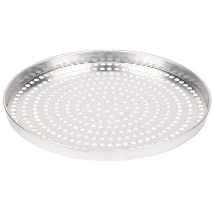 American Metalcraft A4014SP 14" x 1" Super Perforated Standard Weight Aluminum Straight Sided Pizza Pan
