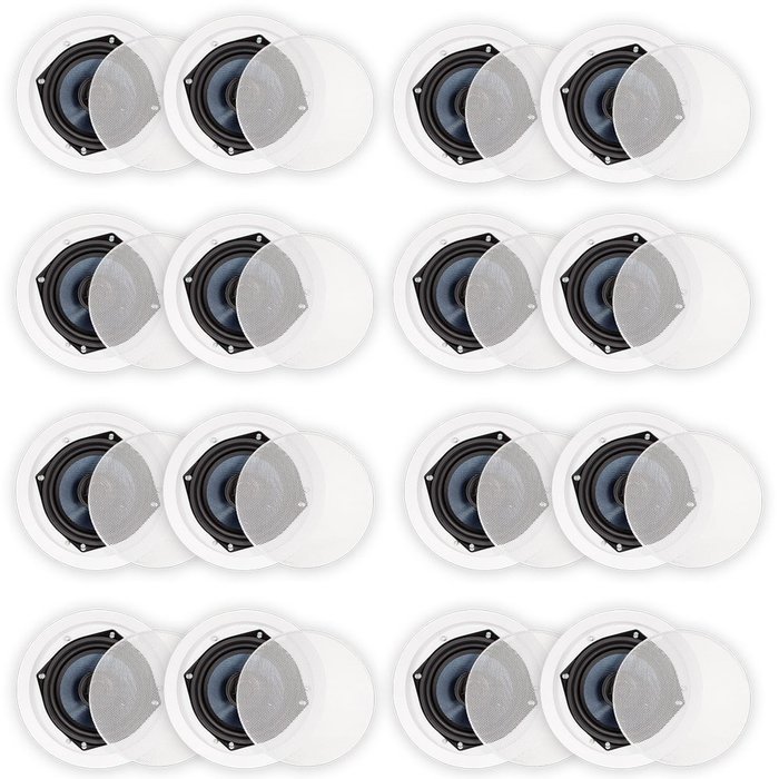 Blue Octave BDC52 In Ceiling Speakers 2 Way Home Theater Surround Sound 8 Pair Pack