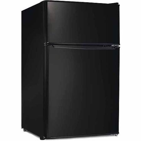 Galanz 3.1 cu ft DoubleDoor Refrigerator, Black