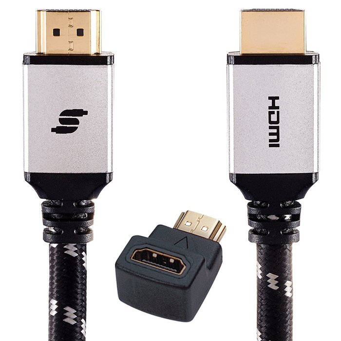 Sinseader three pack 3ft HDMI Cable-Braided Cord-Gold Plated Connectors-Support Ethernet Audio Return Ultra High... N3