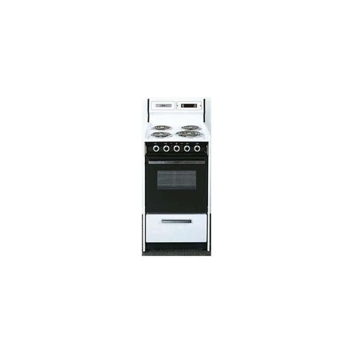 Summit WEM130DK 20" White Electric Coil Range