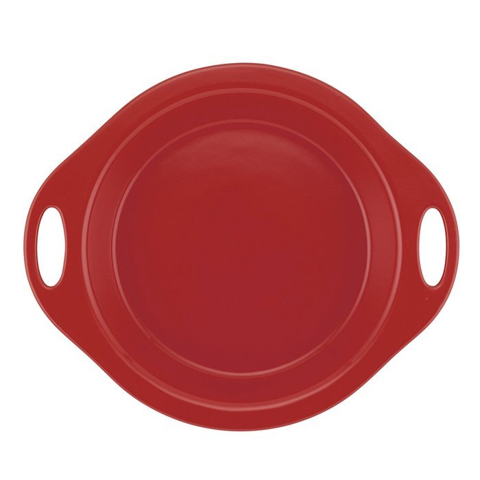 Rachael Ray Stoneware 9-Inch Pie Baker, Orange N8