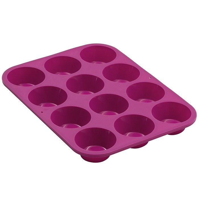 Marathon Housewares KW200011YE Premium Silicone 12 Cup Mini Muffin Pans, Yellow N22
