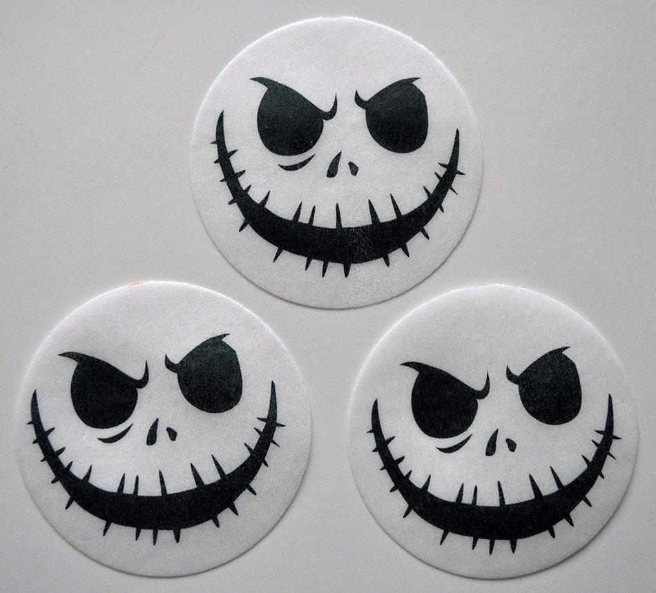 Skeleton Edible Wafer Paper Cupcake / Cookie Toppers by ...