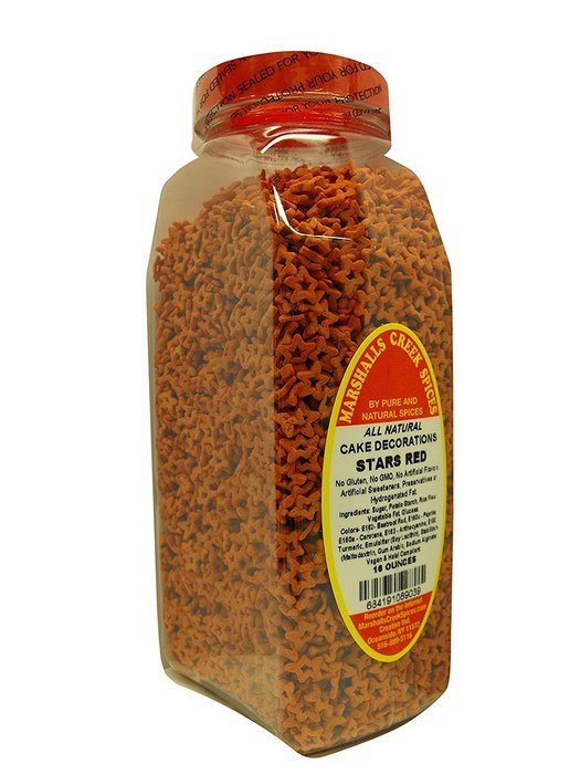 Marshalls Creek Spices All Natural Vegan Cake Decorations, Sprinkles, Rainbow Alphabet, 16 Ounce N50