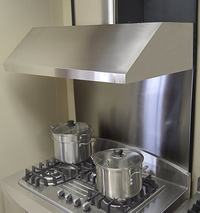 KOBE Range Hoods CHX7930SQB-WM-1 Contemporary Wall Mount Range Hood, 3-Speed, 680 Cfm, LED Lights, Baffle Filters... N7