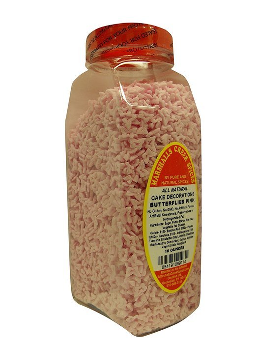Marshalls Creek Spices All Natural Vegan Cake Decorations, Sprinkles, Rainbow Alphabet, 16 Ounce N54