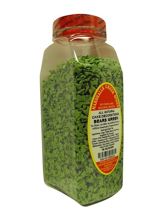 Marshalls Creek Spices All Natural Vegan Cake Decorations, Sprinkles, Rainbow Alphabet, 16 Ounce N55