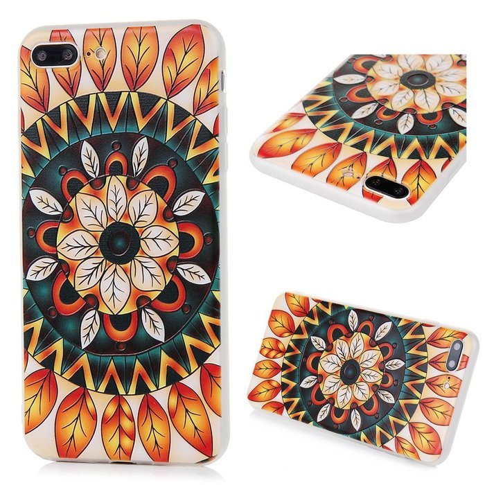 Badalink iPhone 7 Plus 3D Basso-relievo Case (5.5") Shockproof Drop Protection TPU Flexible Easy Grip Bumper Slim... N34