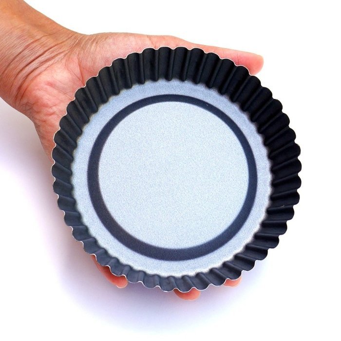 Tart Pan by Vanika, Pack of 4, Non-Stick Coating, Heavy Duty Steel Quiche Pans, PFOA-Free - Excellent Heat Conduction... N2