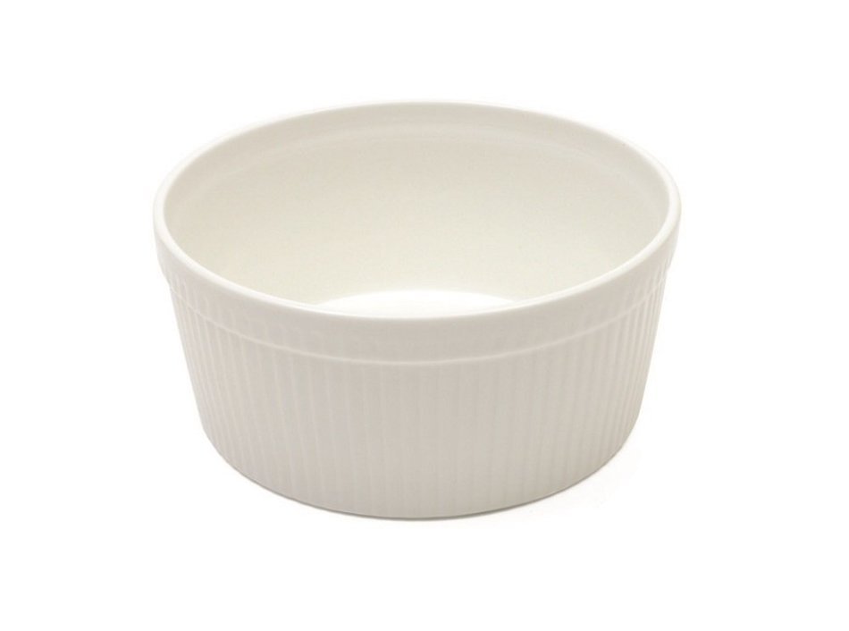 White Basics Collection, Souffle Dish, 8", White