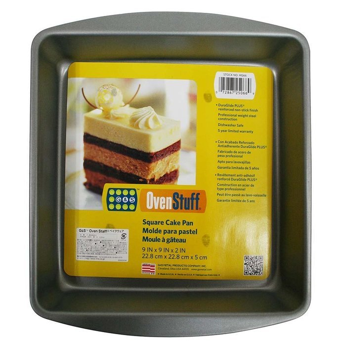 Mainstays Non-stick 9" X 9" X 2" Square Cake Pan N2