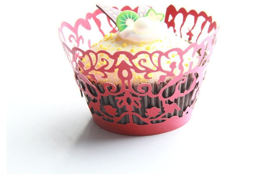 Kuke 24 pcs Mysterious Ancient China Ghost Laser Cut Cupcake Wrappers Cupcake Liners Muffin Container for Baby... N7