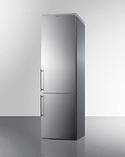 Built-in European counter depth bottom freezer refrigerator with stainless steel doors, platinum cabinet, icemaker... N2