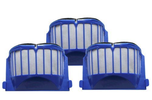 Replacement Filter Compatible with iRobot Roomba 500 Series AeroVac - 3 pack