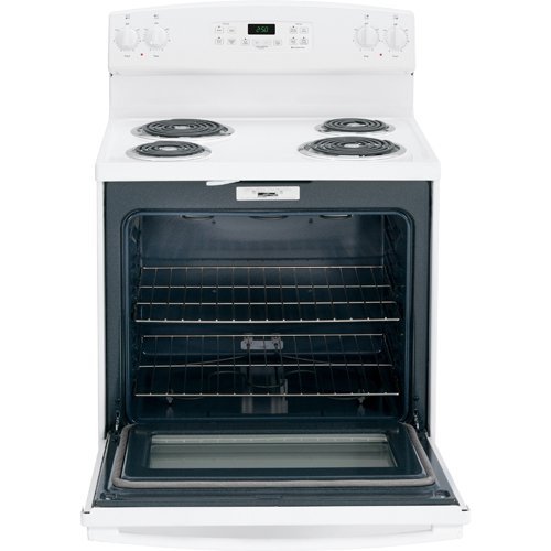 GE JB250DFWW 30" White Electric Coil Range N2