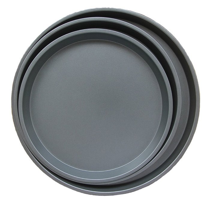 Meleg Otthon Heavy Duty Deep Dish Round Pizza Pan Cast Iron,Commercial Baking Pizza Pan Steel, Pizza Tray Set... N5